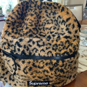 Supreme  leopard backpack
